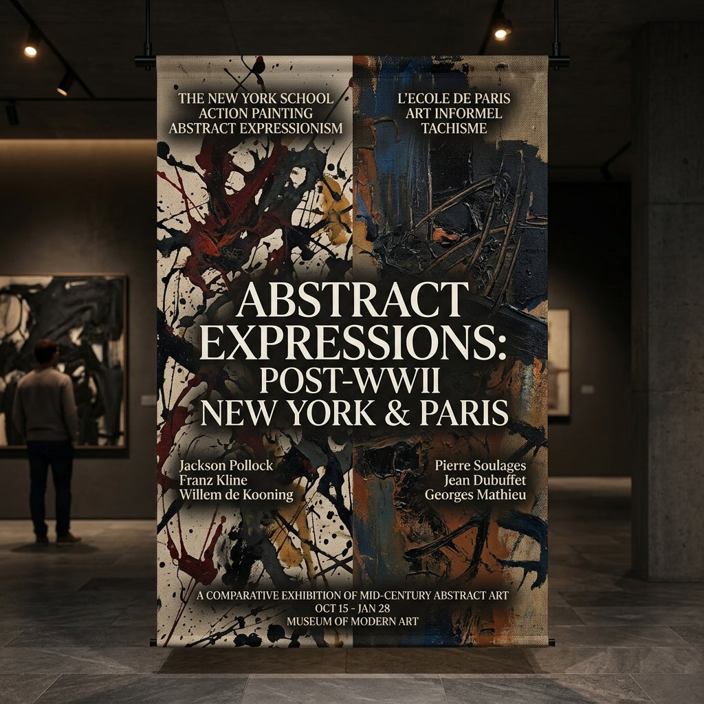 Abstract Expressionism vs Art Informel vs Tachisme: The Same Revolution on Three Continents