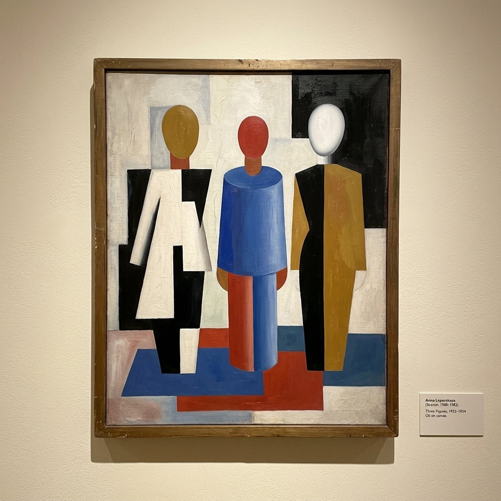 Anna Leporskaya's Three Figures: The $1M Painting That Got Ballpoint Eyes