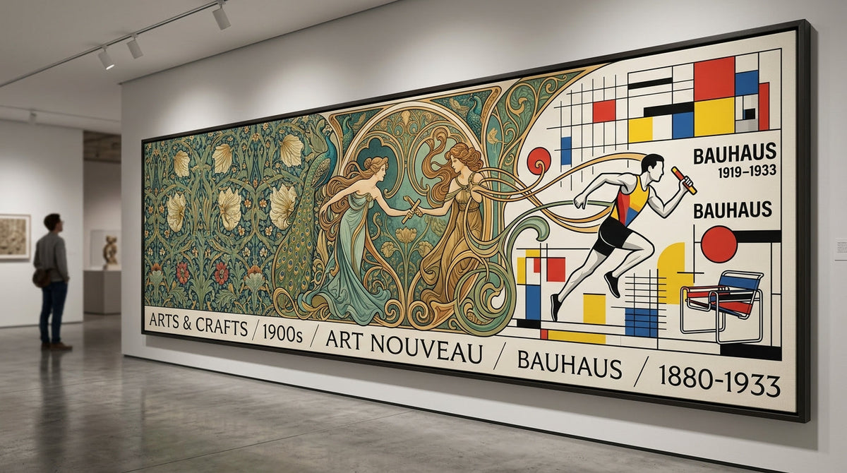Arts and Crafts to Art Nouveau to Bauhaus: The 40-Year Relay Race to Design the Modern World