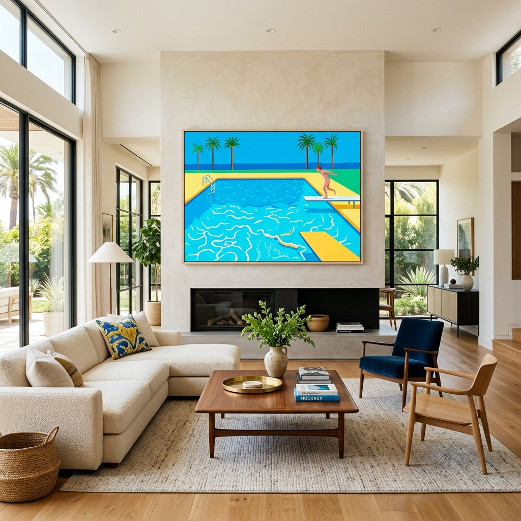 Art Basel Tributes to David Hockney: California Color for Your Walls