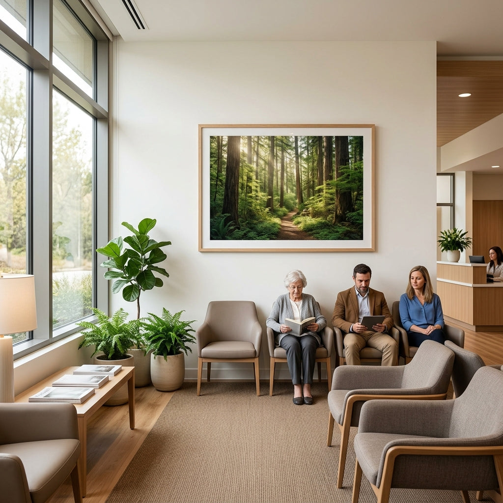 What to hang in a medical waiting room (and what the research actually says)
