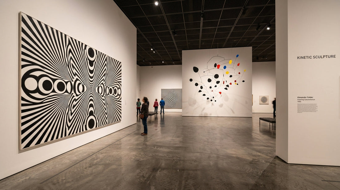 Op Art vs Kinetic Art: Fake Motion vs Real Motion
