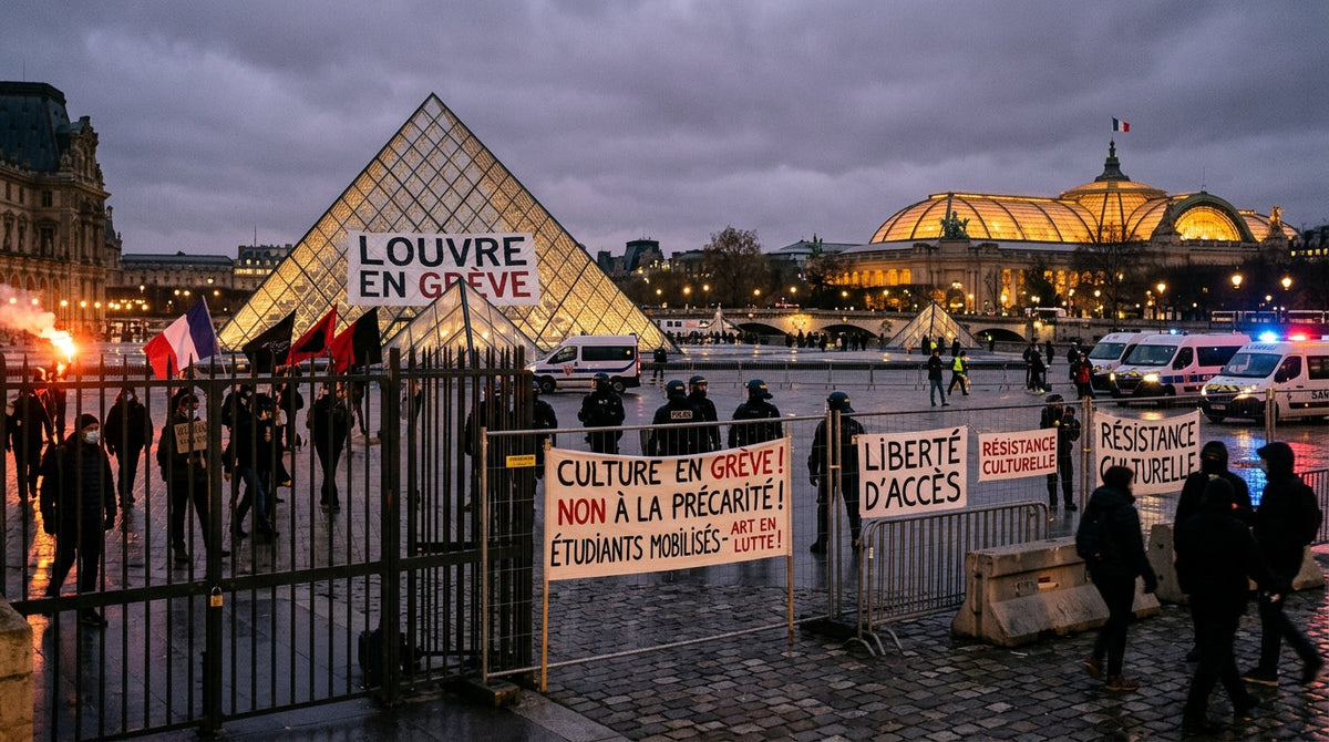 A Padlocked Louvre and Champagne at the Grand Palais: Inside Paris Art Week's Violent Collision