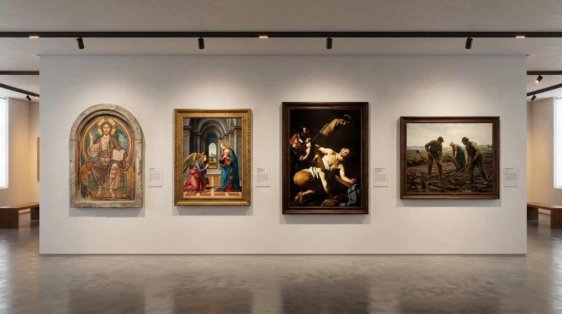 From Romanesque to Realism: The 850-Year Art History Relay in 9 Handoffs
