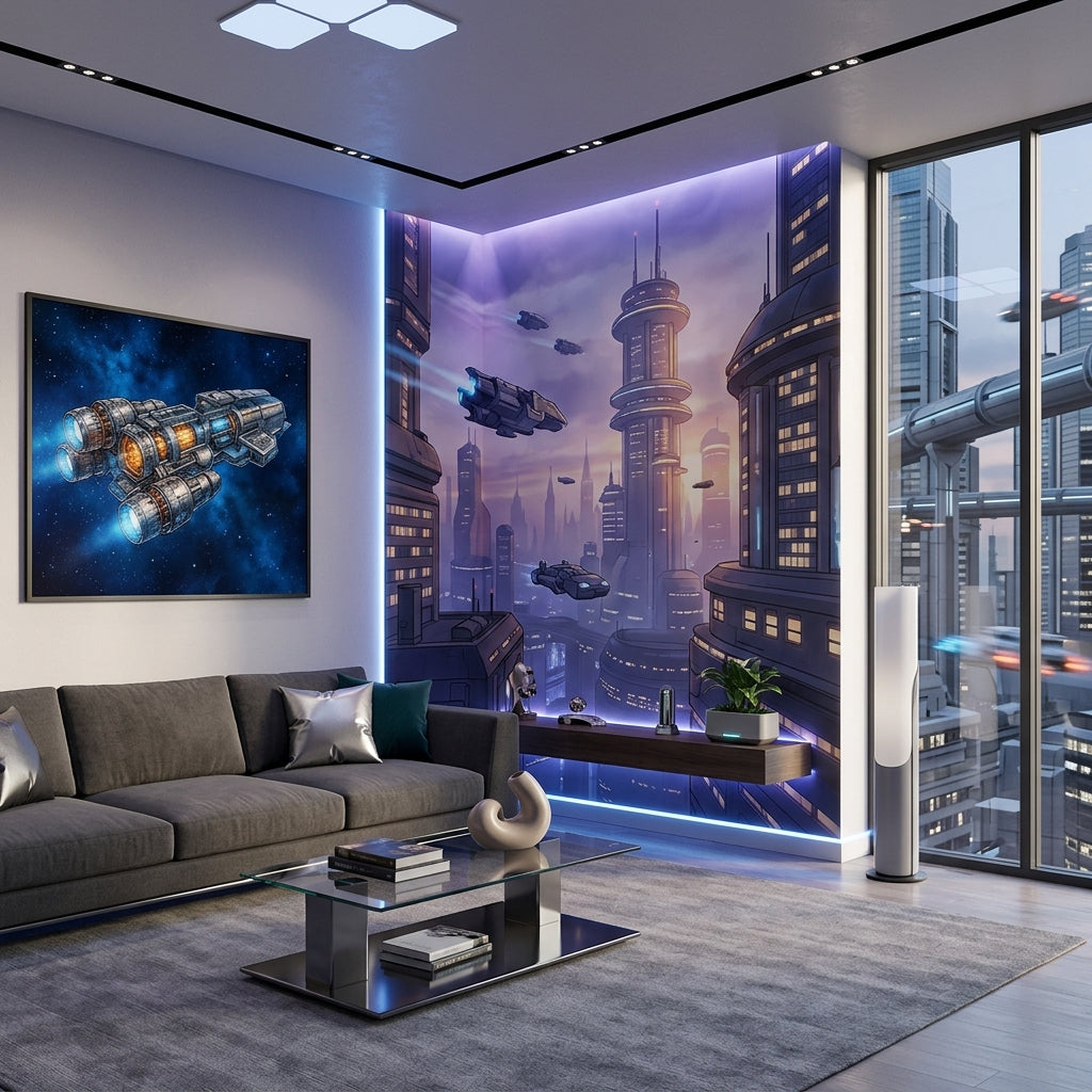 How to Style Sci-Fi Wall Art (Without Your Room Looking Like a Spaceship)