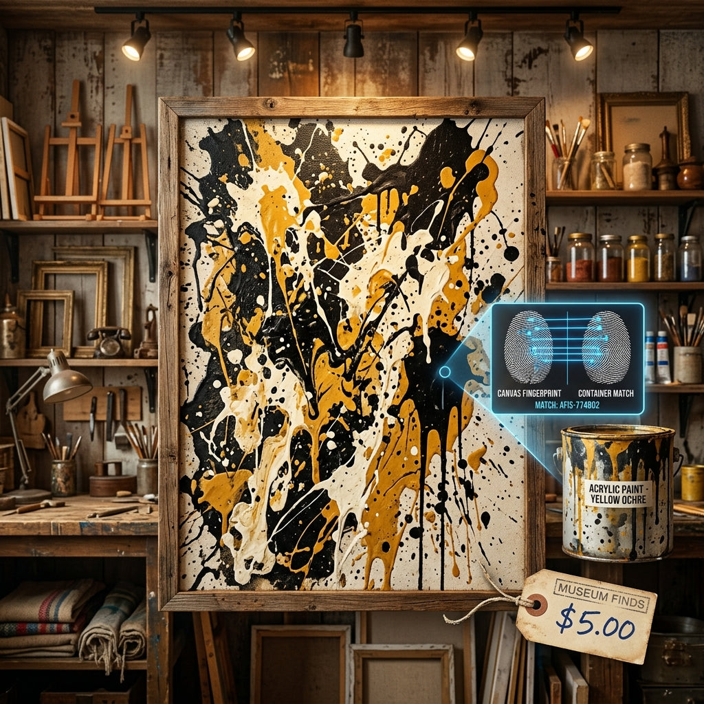 The $5 Thrift Store Painting with a Jackson Pollock Fingerprint