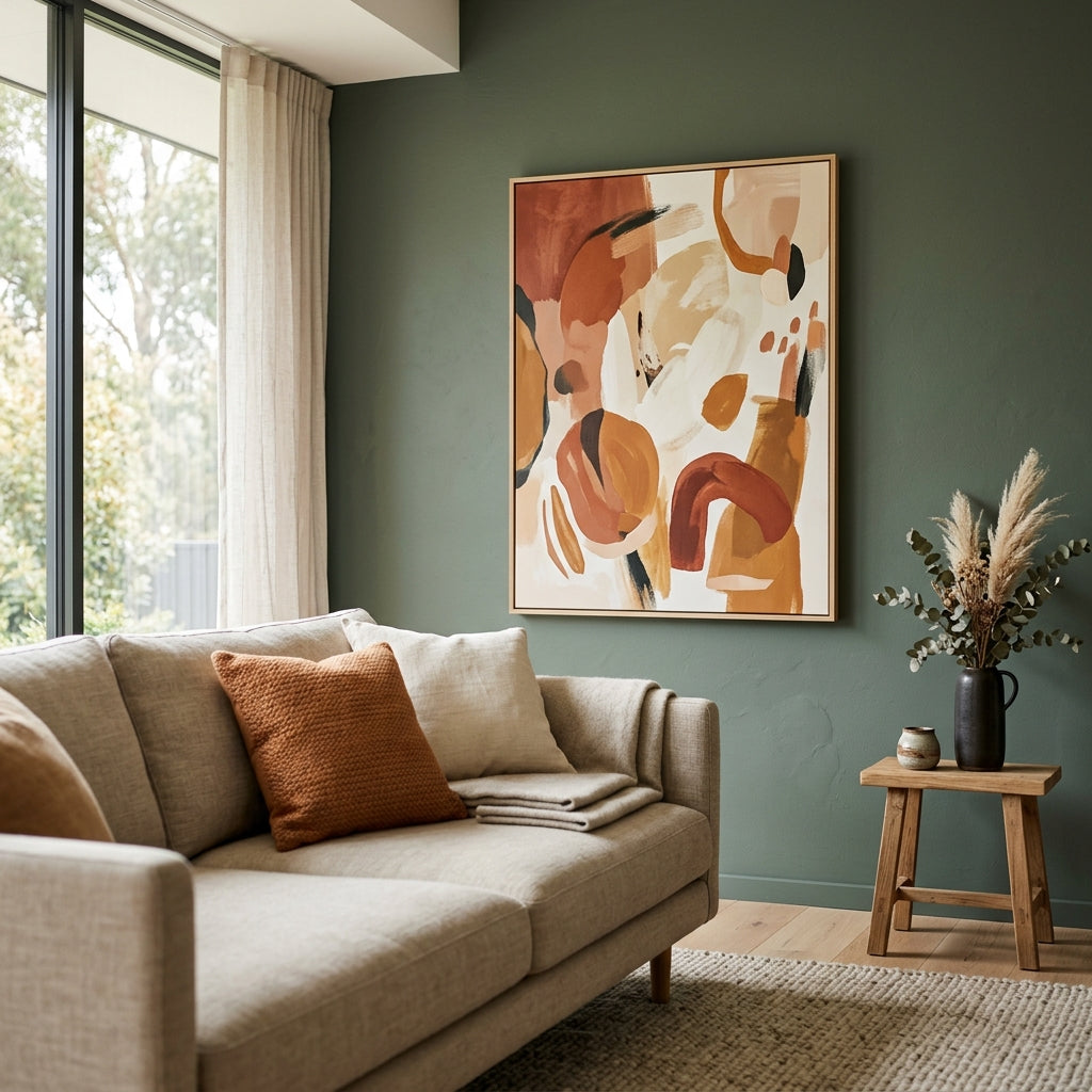 How wall colors actually change your mood (and which art works with them)