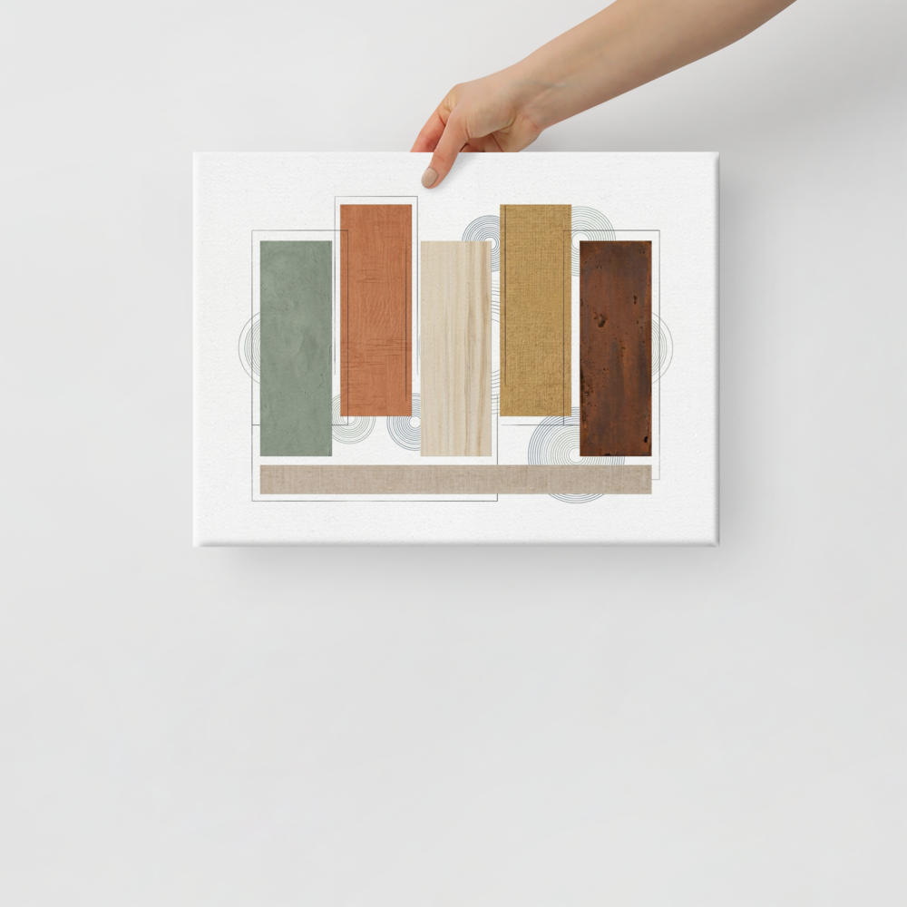 Textured Geometric Symphony Mockup