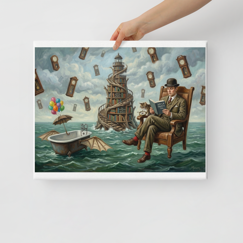 Reading in the Sea of Time Mockup