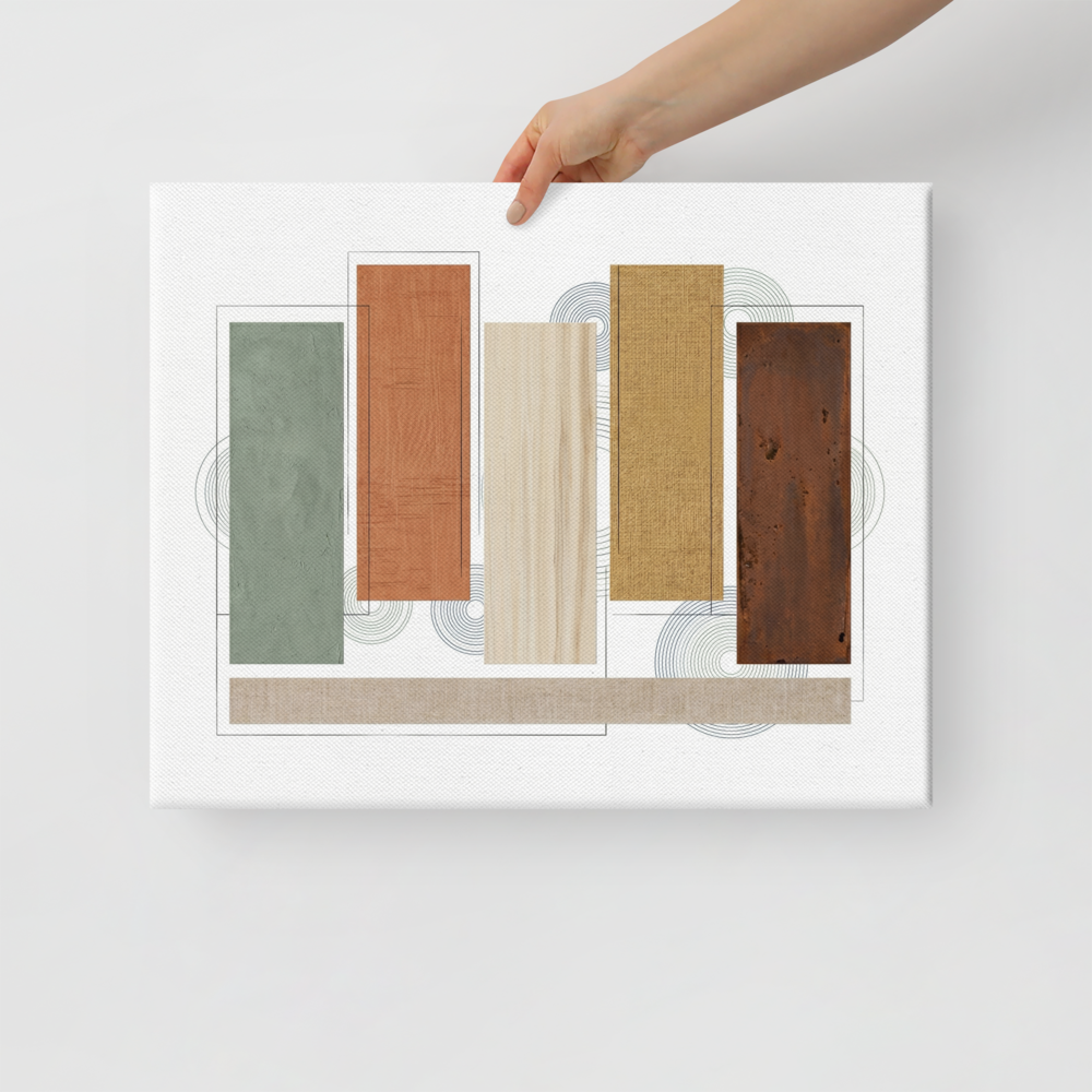 Textured Geometric Symphony Mockup