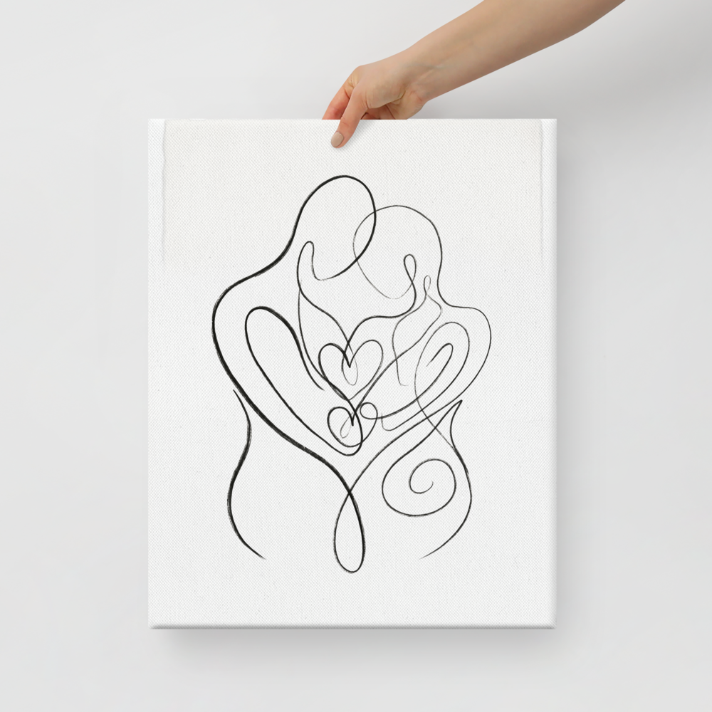 Intertwined Hearts Mockup