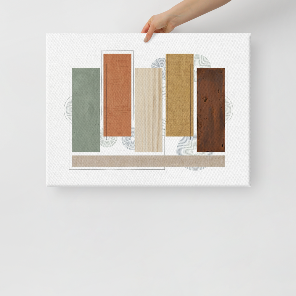 Textured Geometric Symphony Mockup
