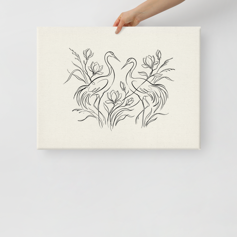 Elegant Avian Pair Mockup