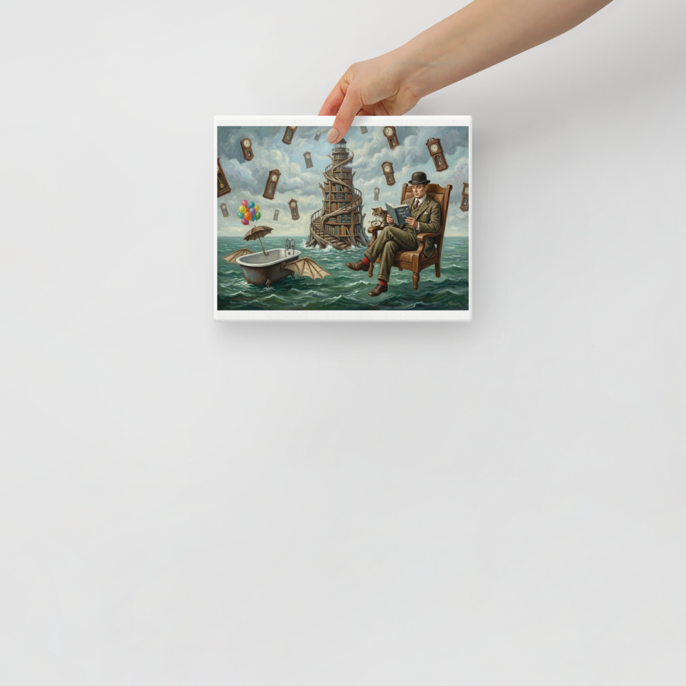 Reading in the Sea of Time Mockup