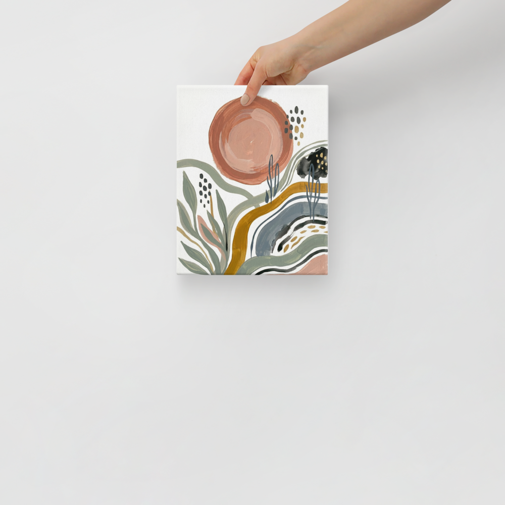 Terracotta Sun and Desert Waves Mockup