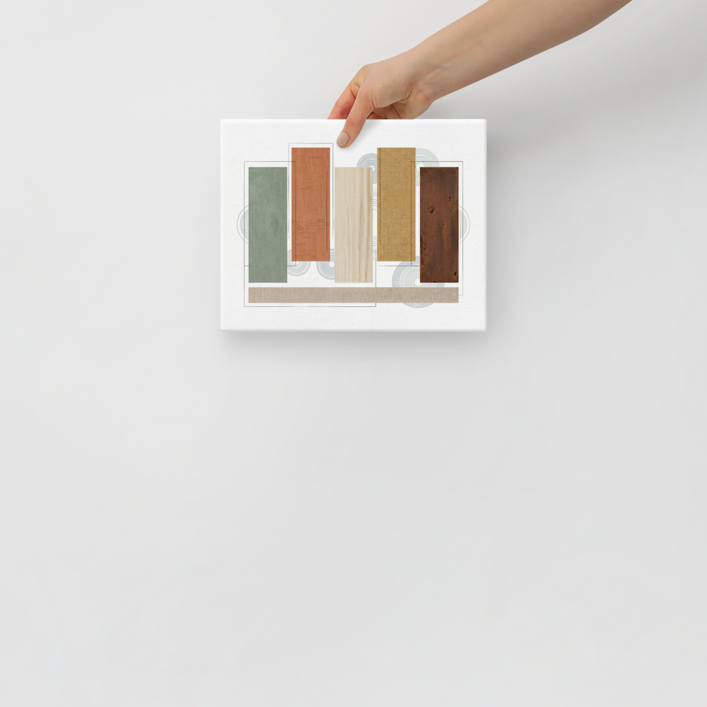 Textured Geometric Symphony Mockup