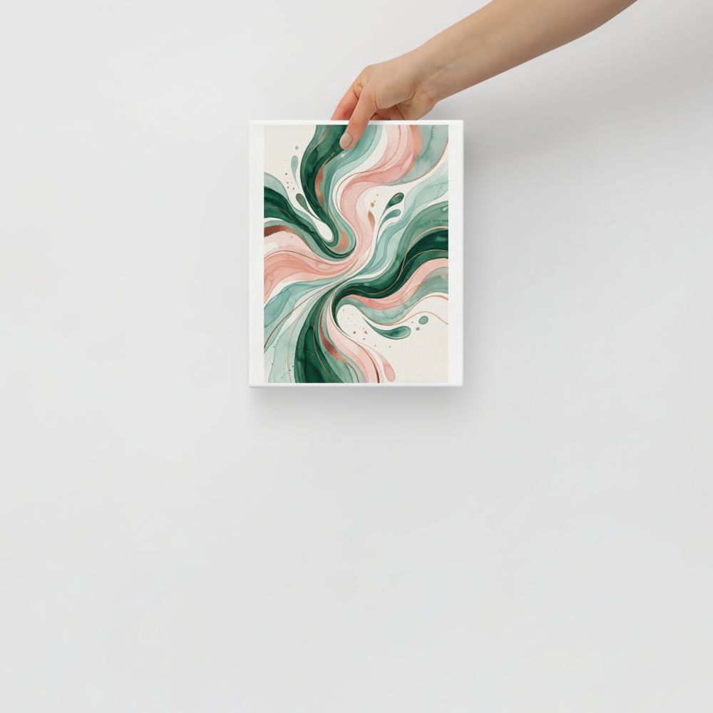 Emerald and Blush Fluidity Mockup