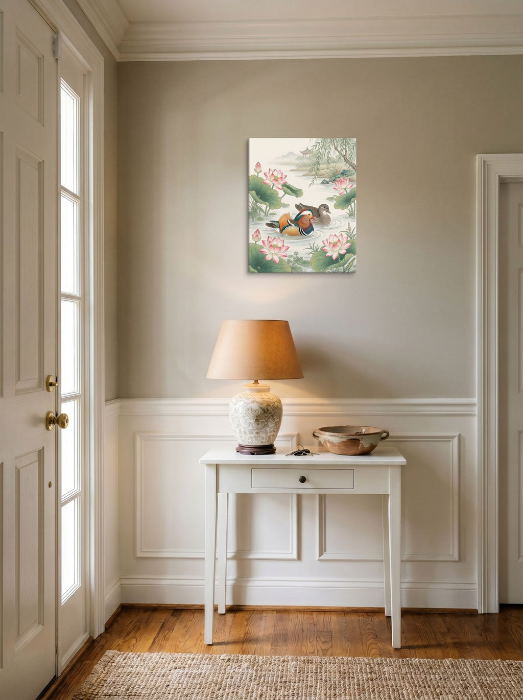 Mandarin Ducks in the Lotus Pond Mockup