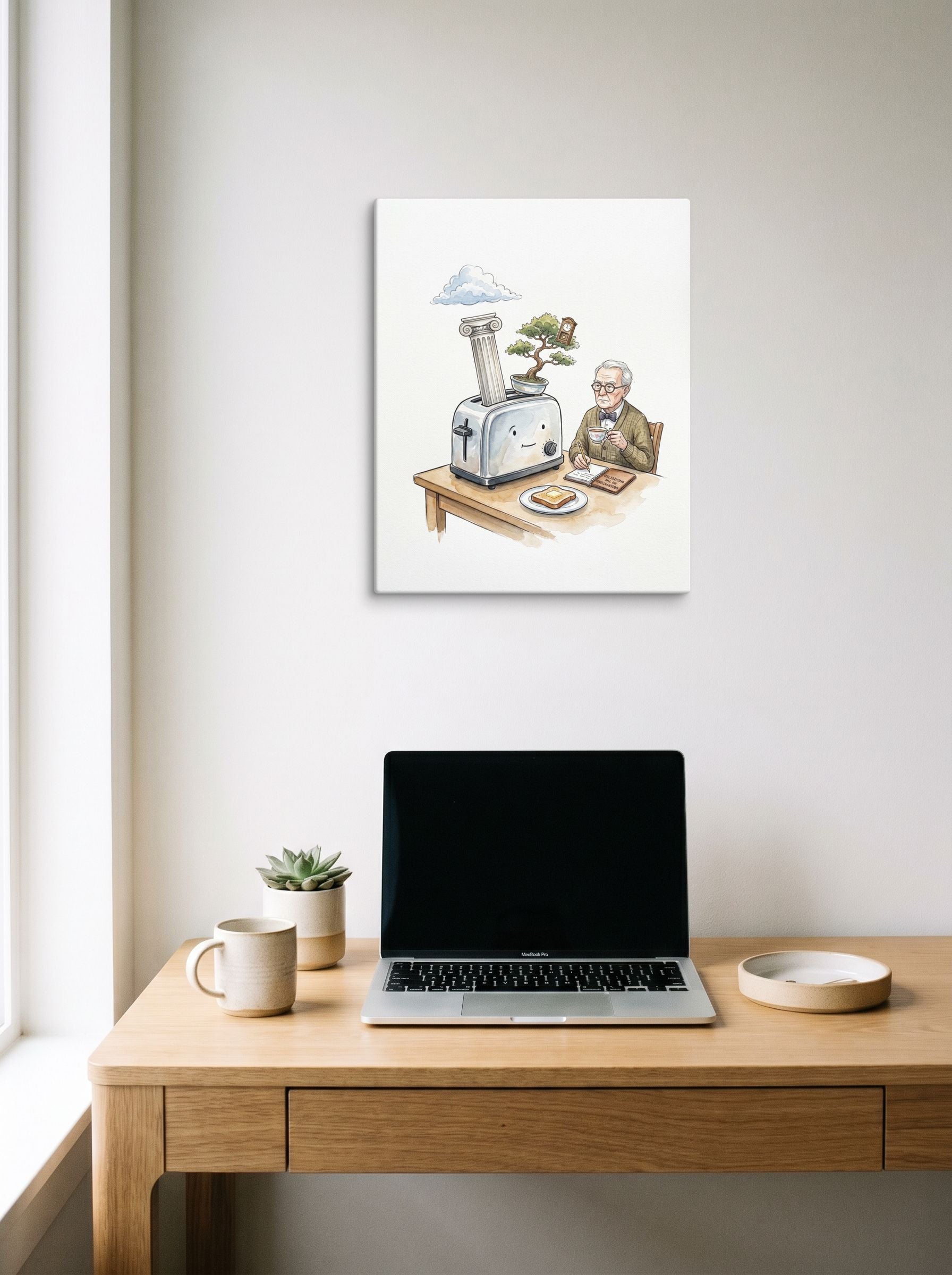 The Absurdity of Breakfast Mockup