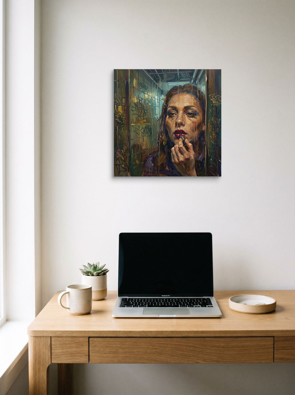 Behind the Glass Mockup