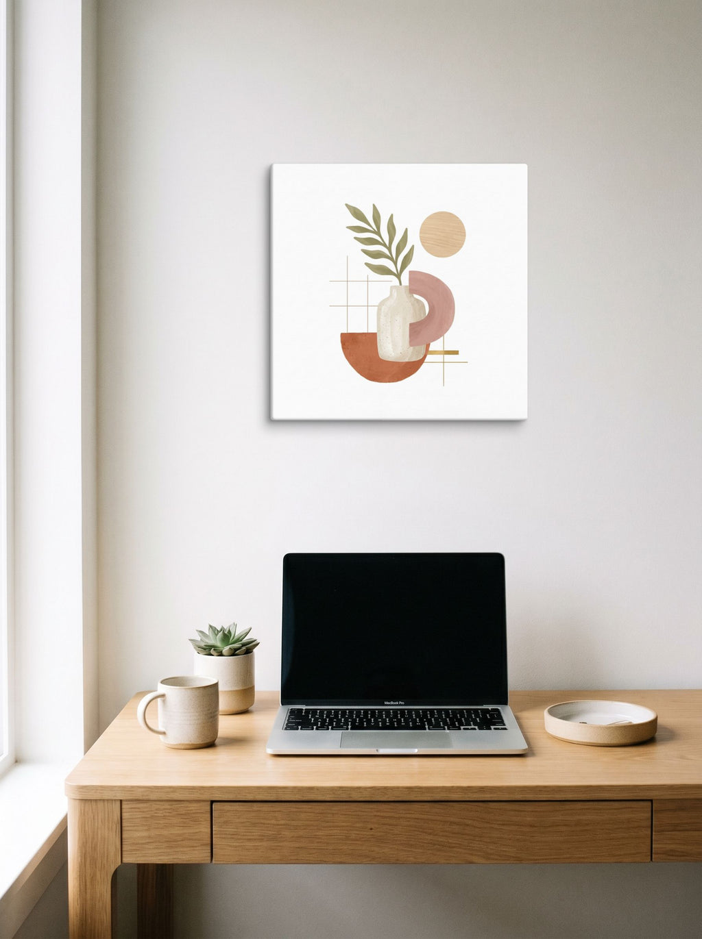 Ceramic Vase and Terracotta Arch Mockup