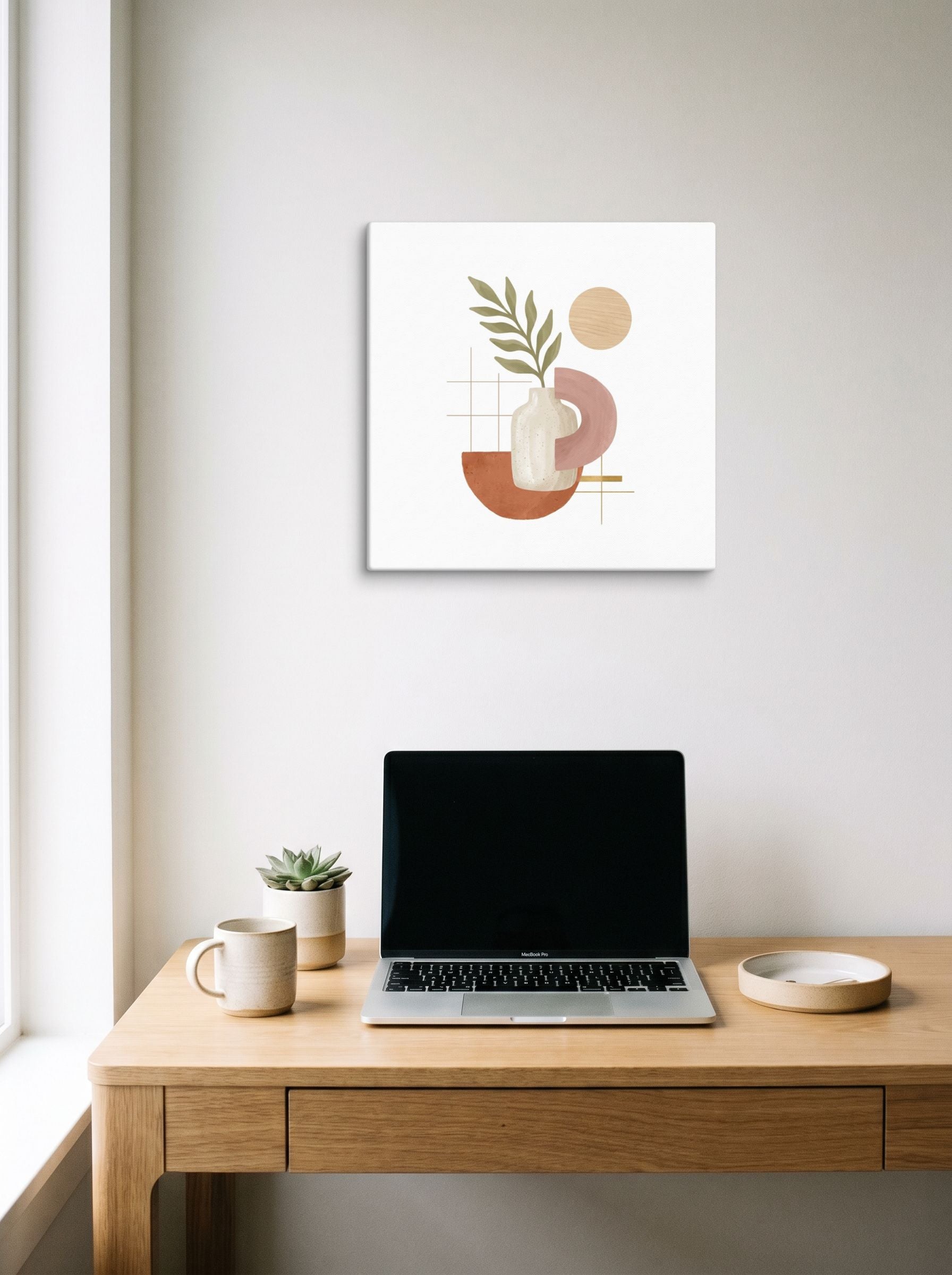 Ceramic Vase and Terracotta Arch Mockup