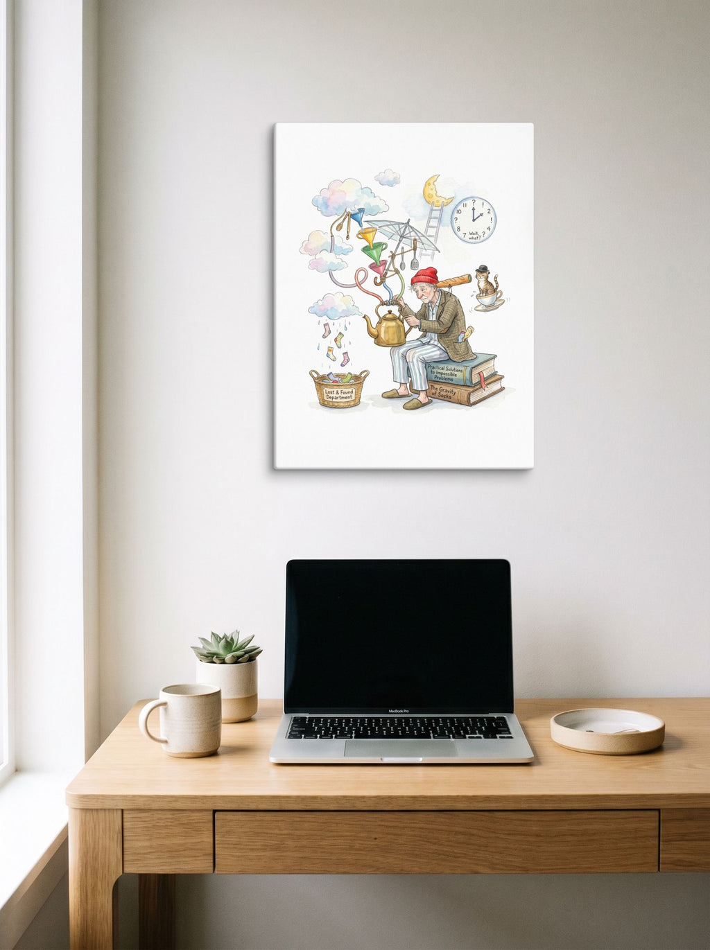 The Gravity of Socks Mockup