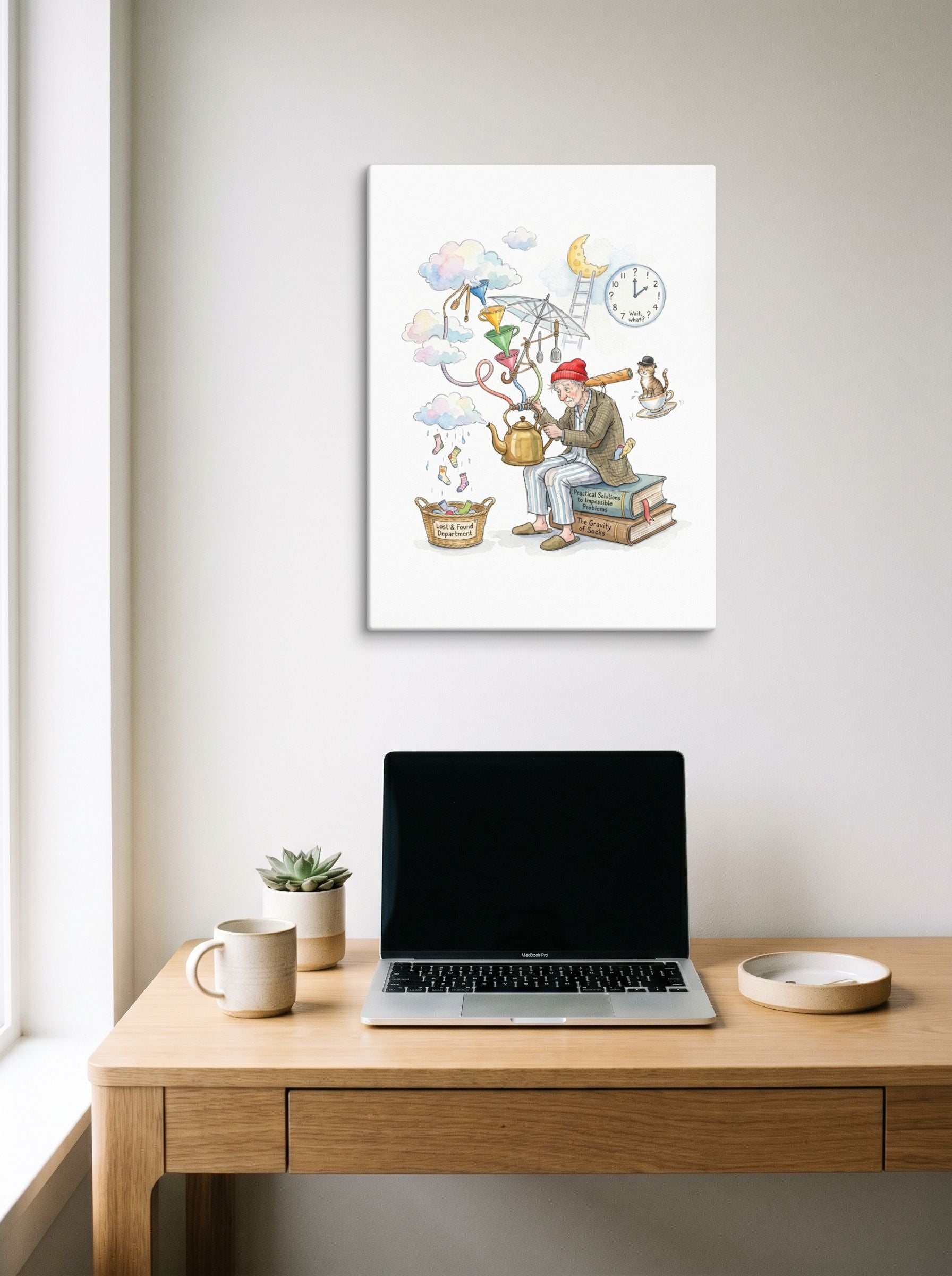 The Gravity of Socks Mockup