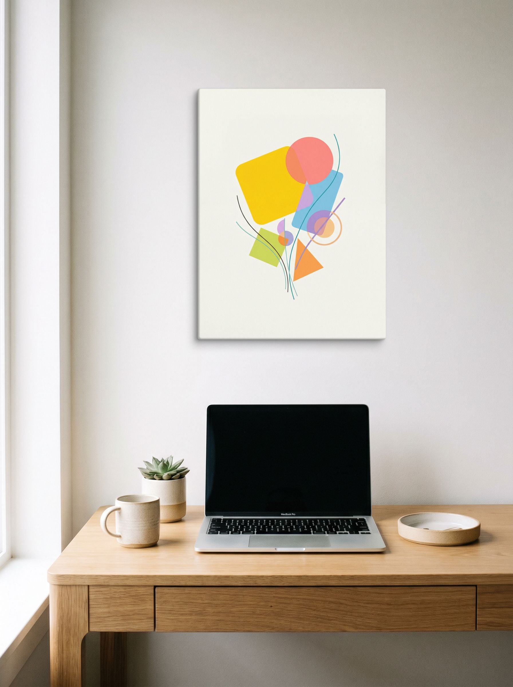 Geometric Bouquet Mockup