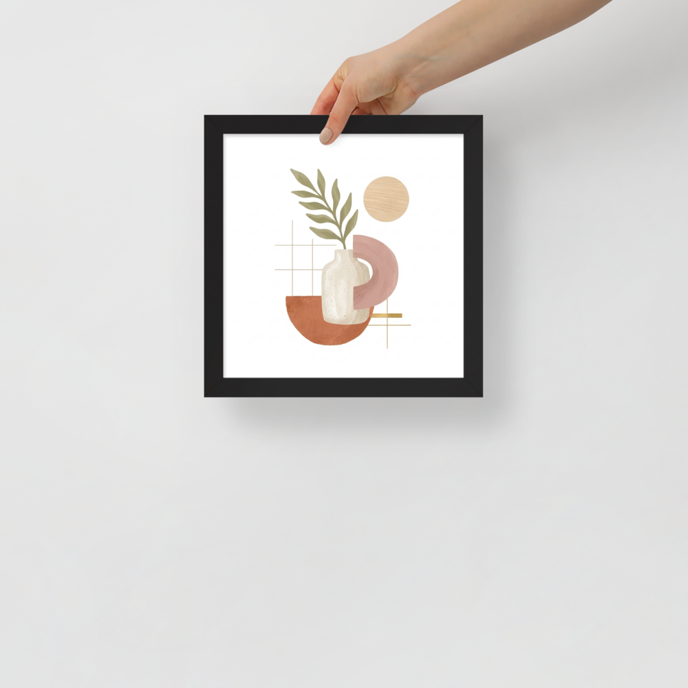 Ceramic Vase and Terracotta Arch Mockup