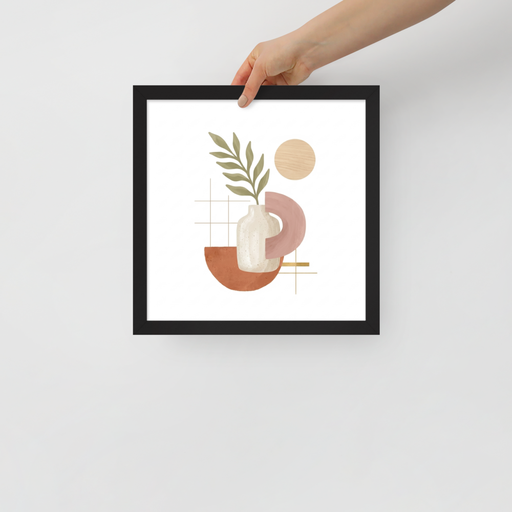 Ceramic Vase and Terracotta Arch Mockup