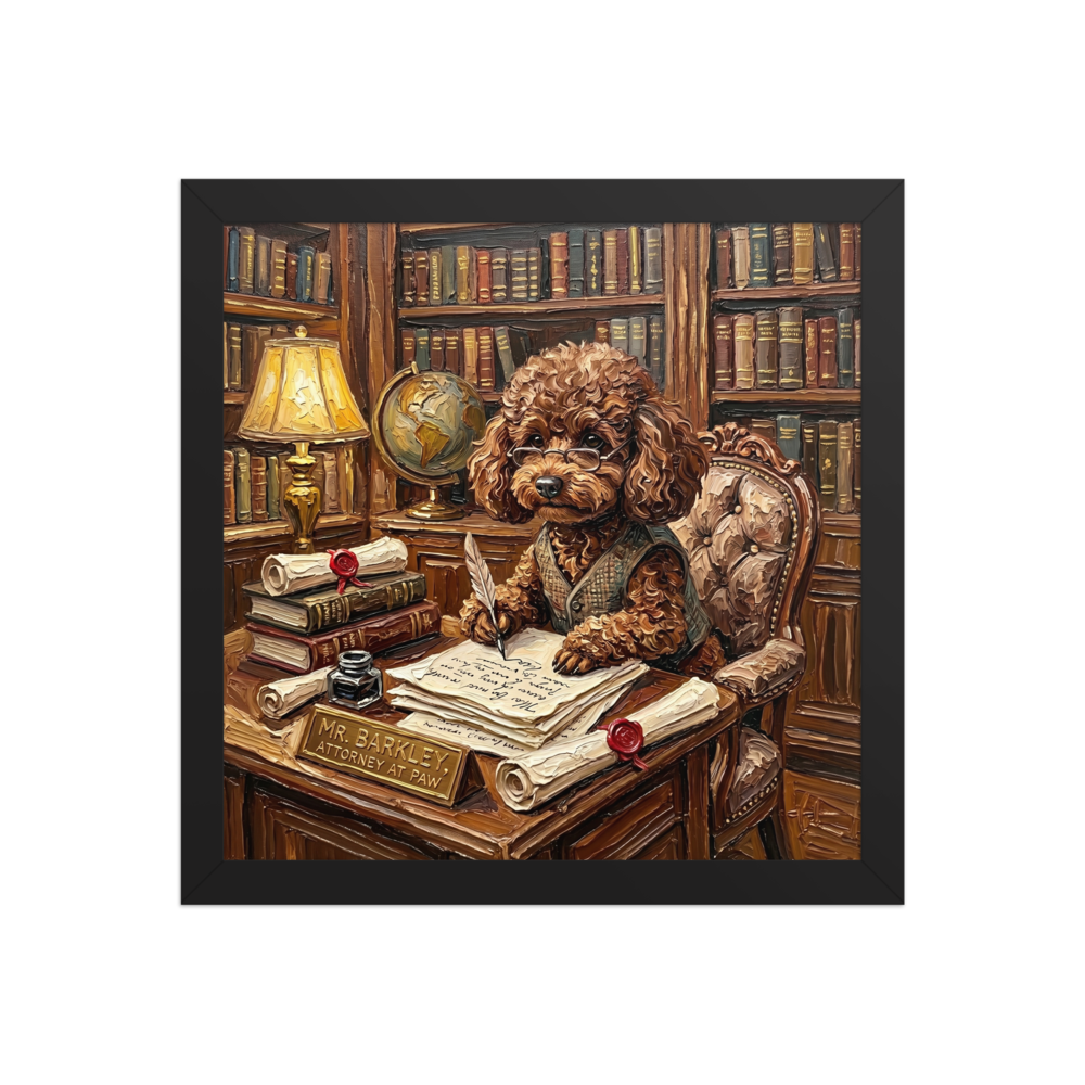 'The Scholar's Treat' — a Expressionism print. An impasto painting of a dressed owl sitting at a table with a massive colorful dessert and a little mouse, perfect for a cozy Library.