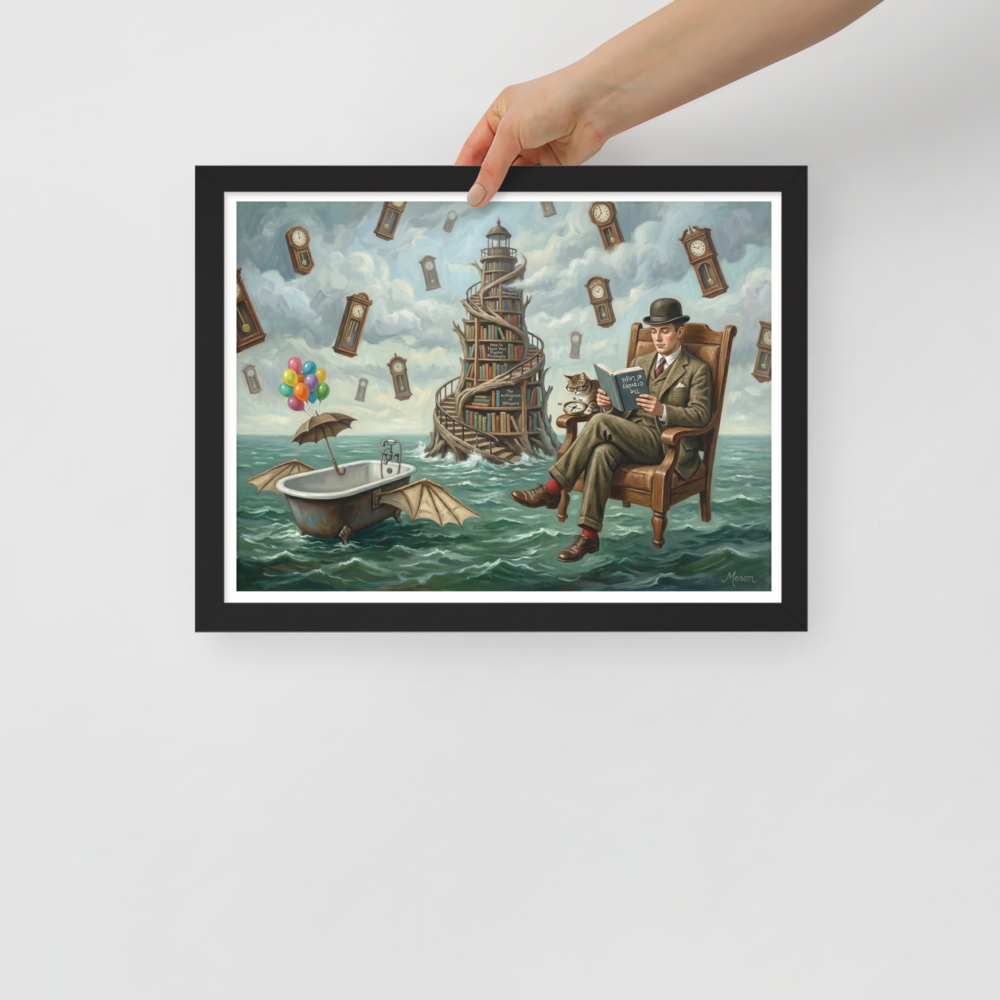 Reading in the Sea of Time Mockup