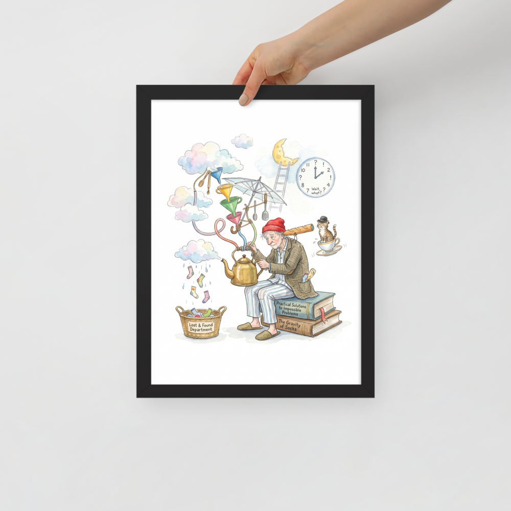 The Gravity of Socks Mockup