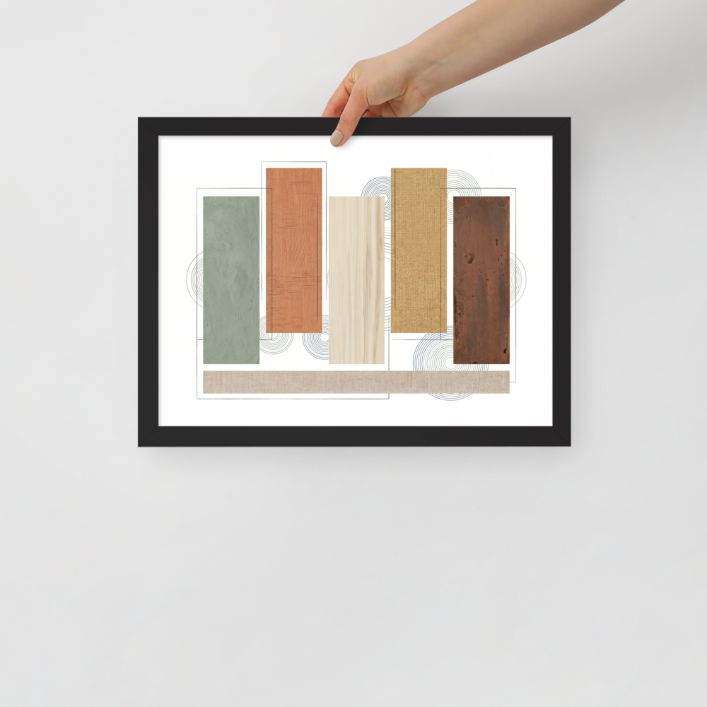Textured Geometric Symphony Mockup