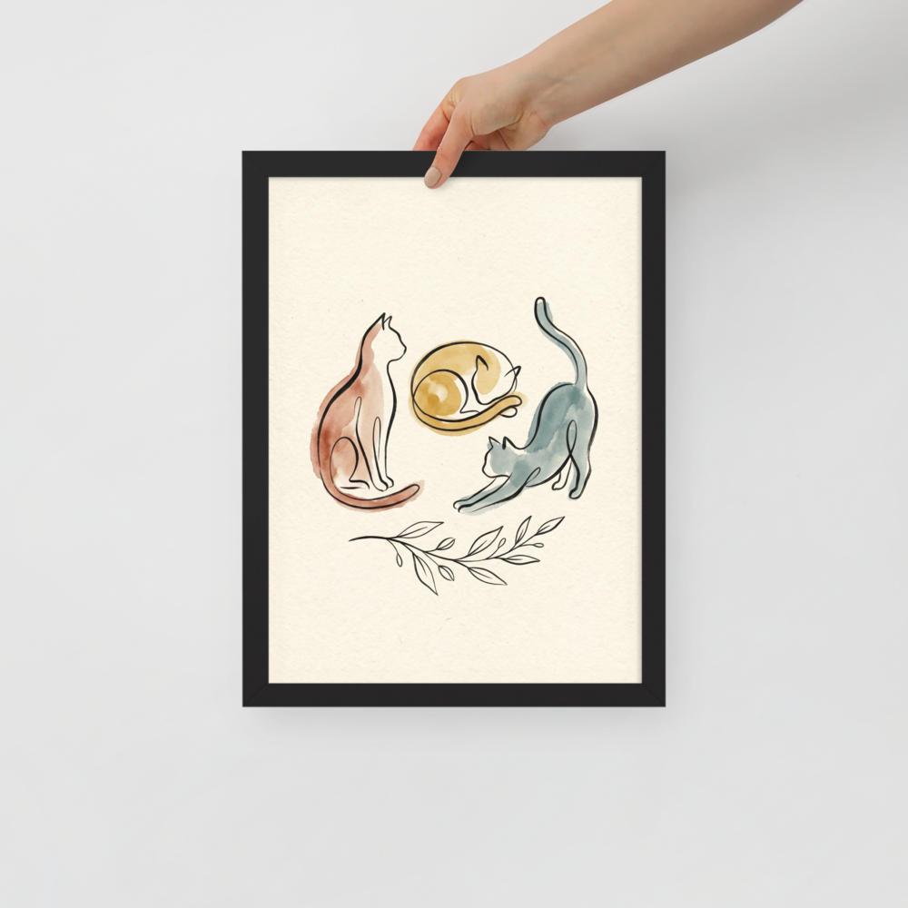 Feline Trio Mockup