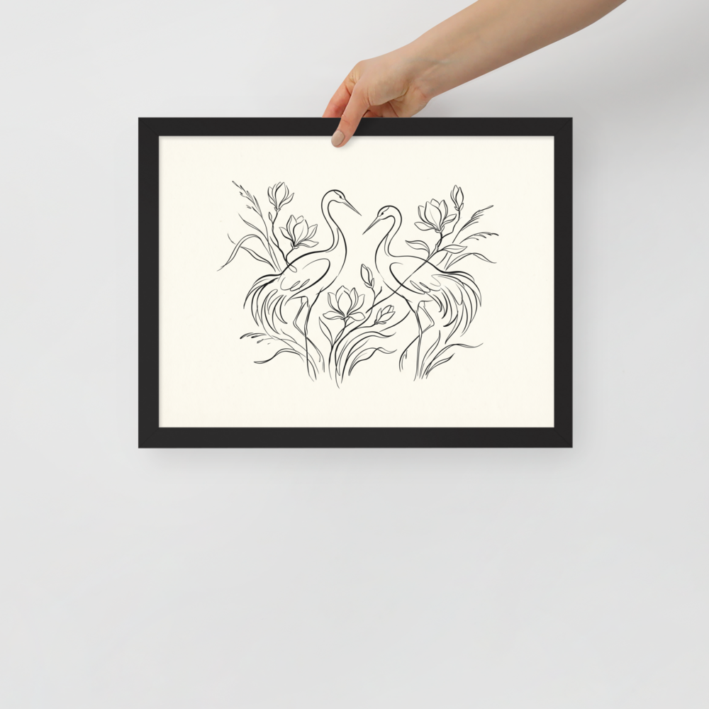 Elegant Avian Pair Mockup