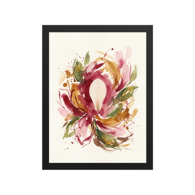 Petal Symphony - Abstract art Print | Living Room Wall Art – Meron