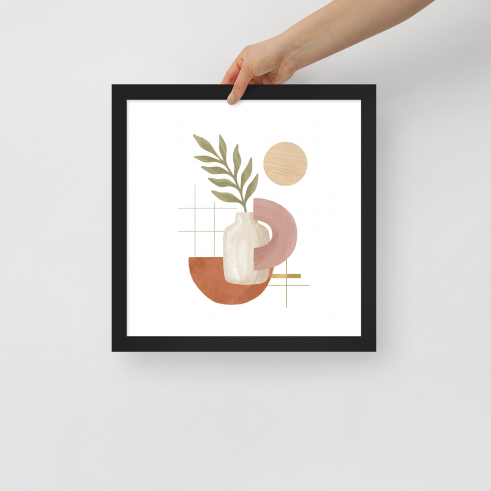 Ceramic Vase and Terracotta Arch Mockup