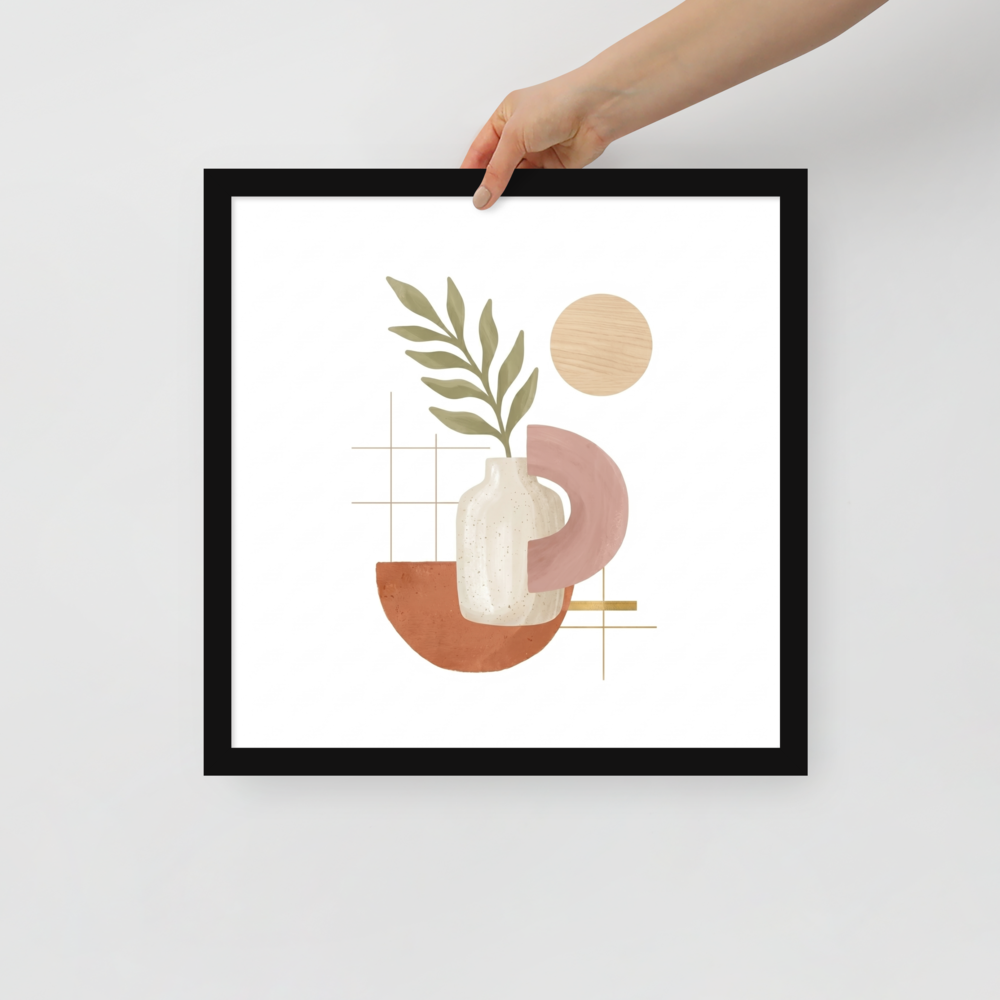 Ceramic Vase and Terracotta Arch Mockup