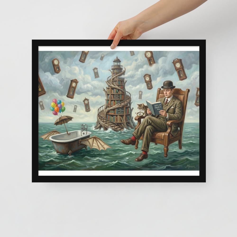 Reading in the Sea of Time Mockup