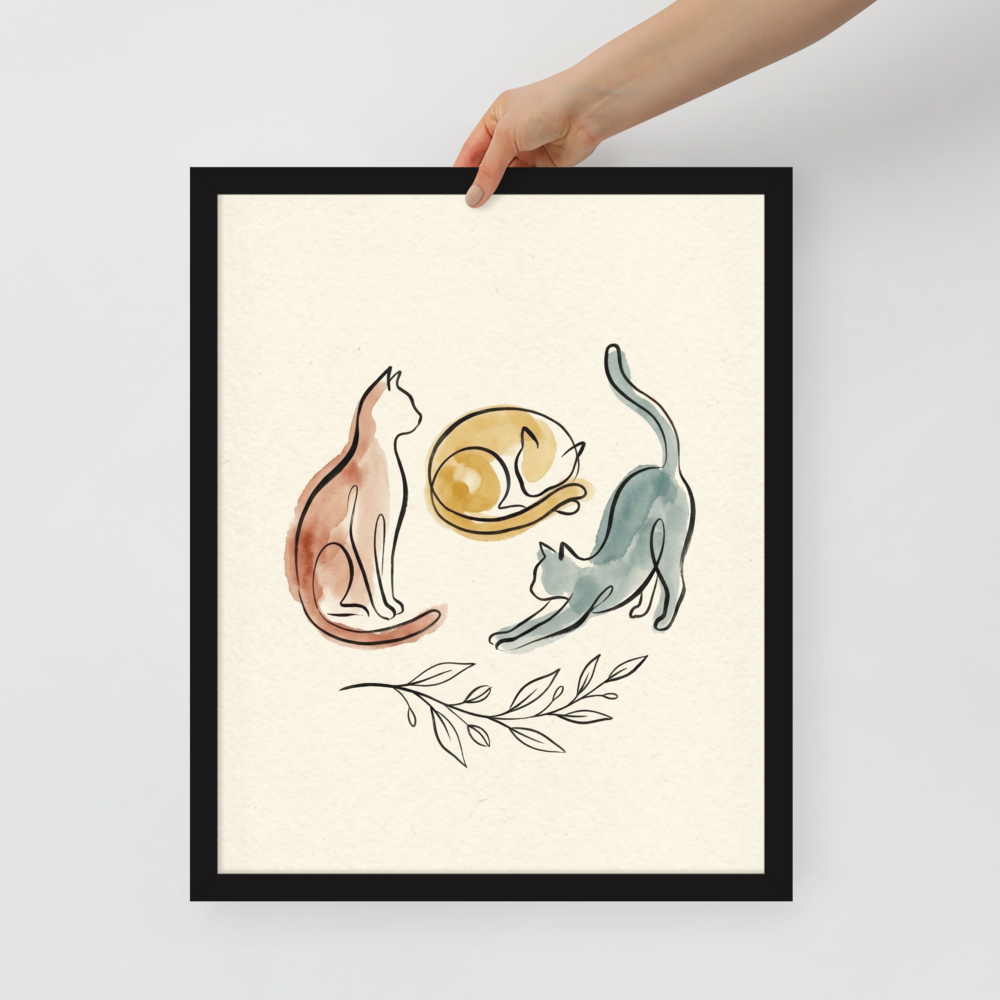 Feline Trio Mockup