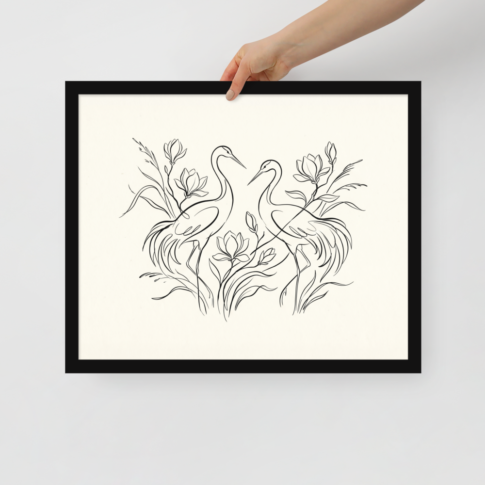 Elegant Avian Pair Mockup