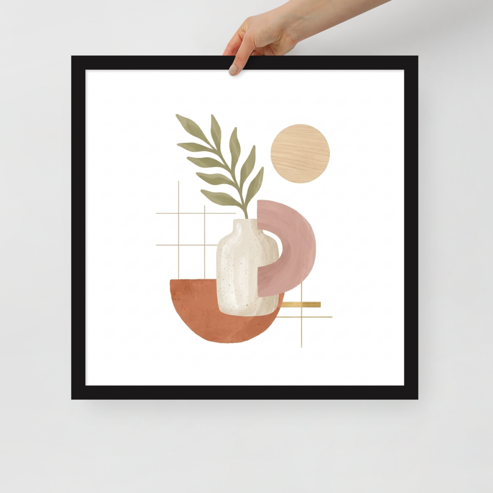 Ceramic Vase and Terracotta Arch Mockup