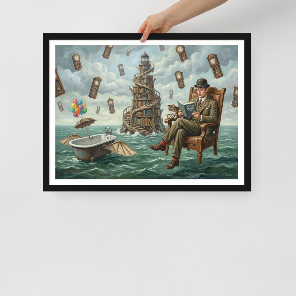 Reading in the Sea of Time Mockup
