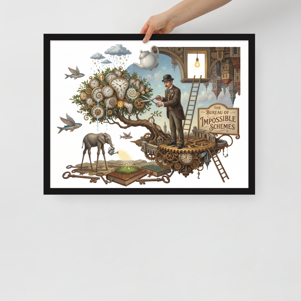 The Bureau of Impossible Schemes Mockup