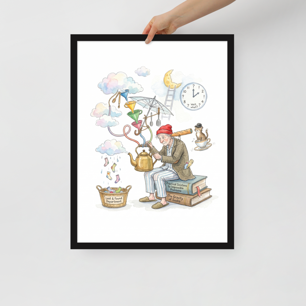 The Gravity of Socks Mockup