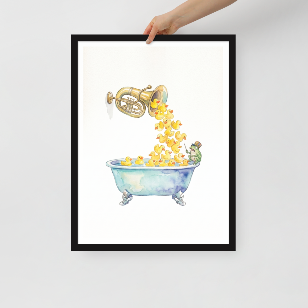 The Symphony of Rubber Ducks Mockup