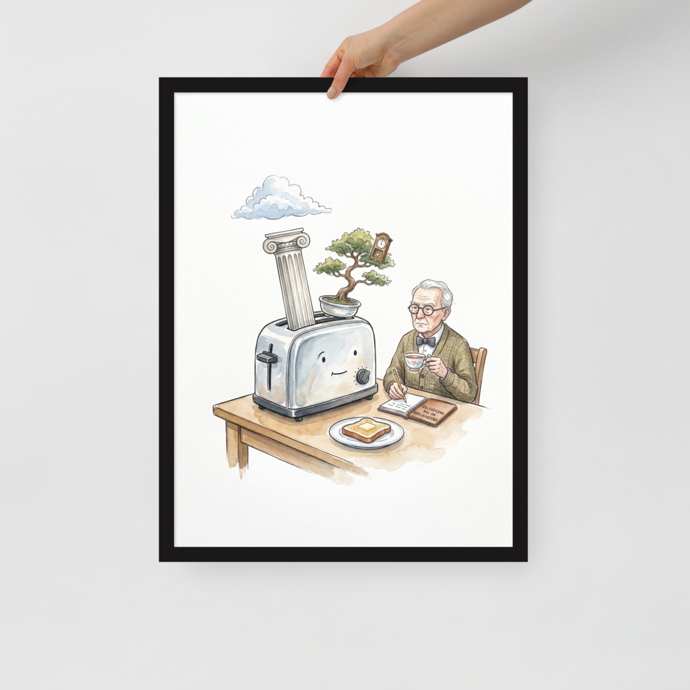 The Absurdity of Breakfast Mockup