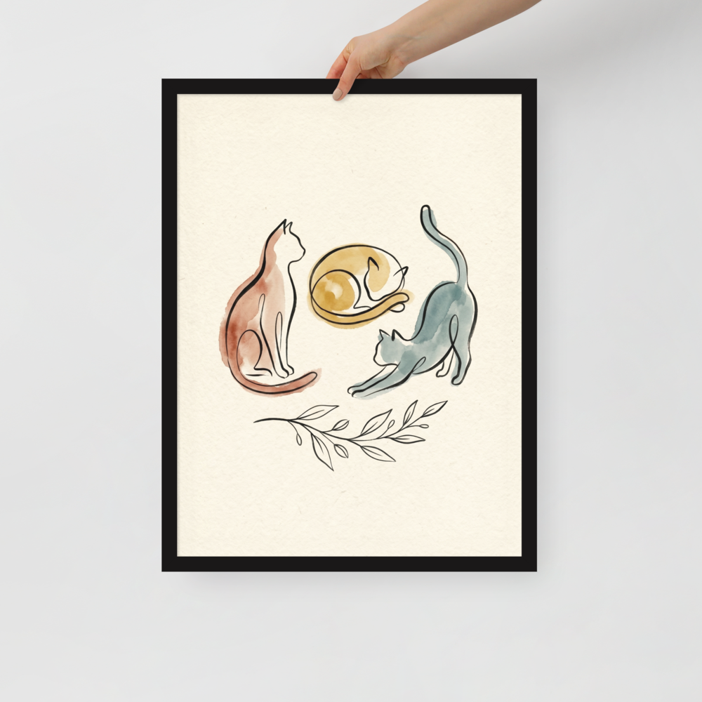 Feline Trio Mockup
